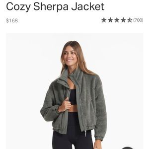 Vuori Womens Cozy Sherpa Jacket Small - Dusty Pine